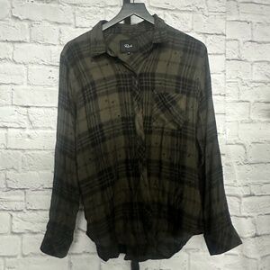 Rails Plaid w Stars Button Down